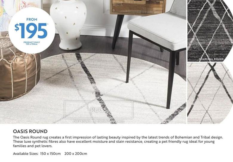 Oasis Round offers at $195 in Carpet Court