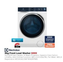 Electrolux - - 9kg Front Load Washer  offers at $999 in Bing Lee