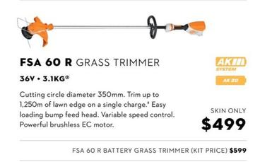 Stihl - Fsa 60 R Grass Trimmer offers at $499 in Stihl