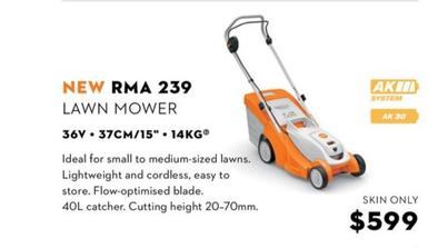 Lawn mower offers at $599 in Stihl