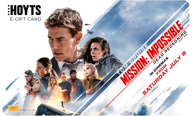 Mission: Impossible - Dead Reckoning Part One E-Gift Card offers at $30 in Hoyts