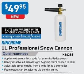 Kincrome - 1l Professional Snow Cannon offers at $49.95 in Kincrome