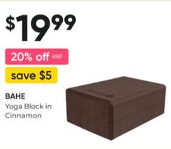 Bahe - Yoga Block In Cinnamon offers at $19.99 in Super Pharmacy
