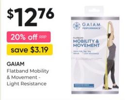 Gaiam - Flatband Mobility & Movement - Light Resistance offers at $12.76 in Super Pharmacy