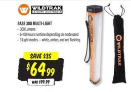 Wildtrak - Base 300 Multi-light offers at $64.99 in Aussie Disposals