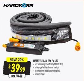 Hardkorr- Lifestyle 1.3m Ezy-Fm Led offers at $39.99 in Aussie Disposals