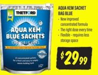 Thetford - Aqua Kem Sachet Bag Blue offers at $29.99 in Aussie Disposals