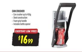Can Crusher offers at $16.99 in Aussie Disposals