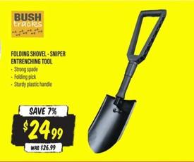 Folding Shovel-Sniper Entrenching Tool offers at $24.99 in Aussie Disposals