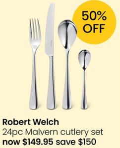 Robert Welch - 24pc Malvern Cutlery Set offers at $149.95 in Myer