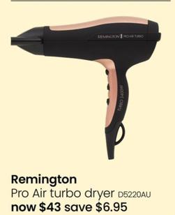 Remington - Pro Air Turbo Dryer offers at $43 in Myer