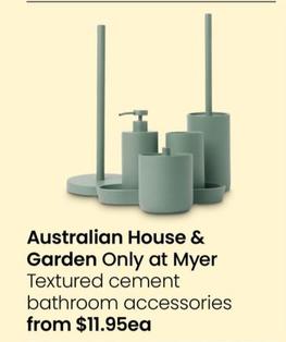 Australian House & Garden - Textured Cement Bathroom Accessories offers at $11.95 in Myer