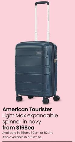 American Tourister - Light Max Expandable Spinner in Navy offers at $168 in Myer
