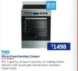 Beko - 60cm Freestanding Cooker offers at $1498 in Retravision