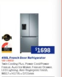 Samsung - 498L French Door Refrigerator offers at $1698 in Retravision