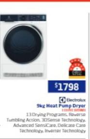 Electrolux - 9kg Heat Pump Dryer offers at $1798 in Retravision