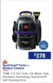 Bissell - SpotClean Turbo + Antibac Cleaner offers at $378 in Retravision