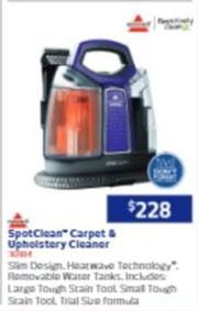 Bissell - SpotClean Carpet & Upholstery Cleaner offers at $228 in Retravision