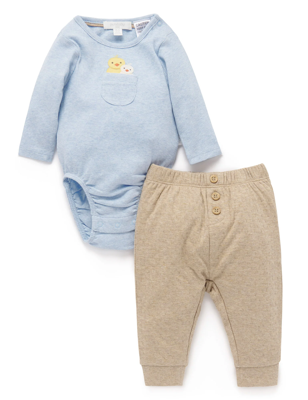 Chick 2 Piece Set offers at $54.95 in Purebaby