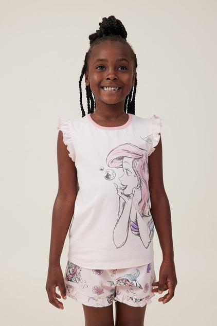 Stacey Flutter Short Sleeve Pyjama Set Licensed offers at $15 in Cotton On Kids