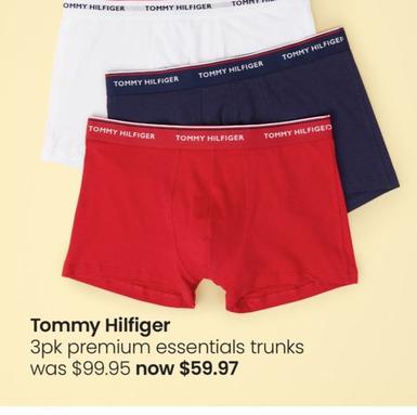 Tommy Hilfiger - 3pk Premium Essentials Trunks offers at $59.97 in Myer