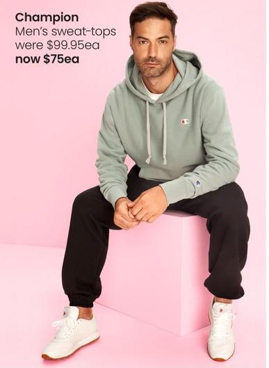 Champion - Men’s Sweat-Tops offers at $75 in Myer