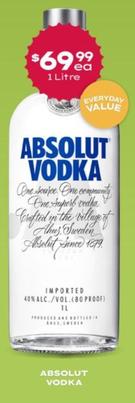 Absolut - Vodka offers at $69.99 in Thirsty Camel