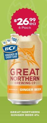 Great Northern - Ginger Beer 4% offers at $26.99 in Thirsty Camel