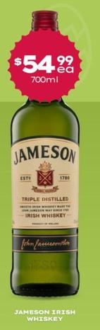 Jameson - Irish Whiskey offers at $54.99 in Thirsty Camel