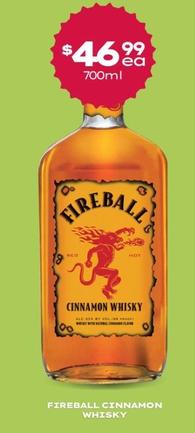Fireball - Cinnamon Whisky offers at $46.99 in Thirsty Camel