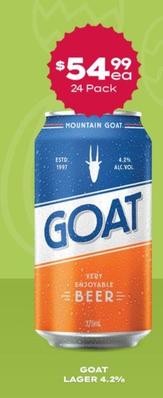 Goat - Lager 4.2% offers at $54.99 in Thirsty Camel