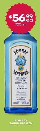 Bombay Sapphire - Gin offers at $56.99 in Thirsty Camel