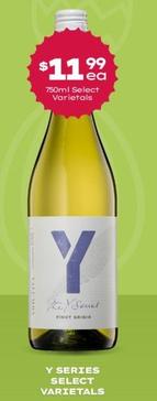 Y Series - Select Varietals offers at $11.99 in Thirsty Camel