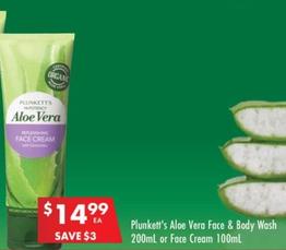 Plunkett's - Face Cream 100mL offers at $14.99 in Pharmacy 4 Less