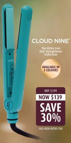 Cloud Nine - The Retro Iron Hair Straightener Collection offers at $139 in Shaver Shop