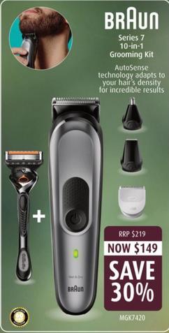 Braun - Series 7 10-in-1 Grooming Kit offers at $149 in Shaver Shop