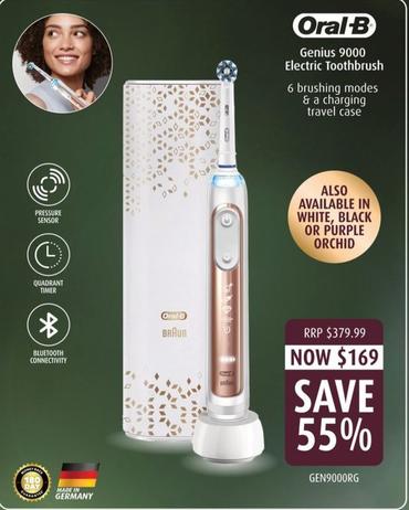 Oral B - Genius 9000 Electric Toothbrush offers at $169 in Shaver Shop