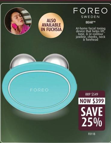 Foreo Sweden - Bear offers at $399 in Shaver Shop