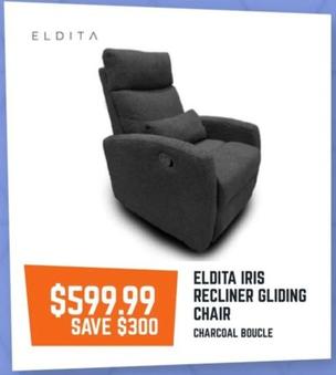 Eldita - Iris Recliner Gliding Chair offers at $599.99 in Baby Kingdom