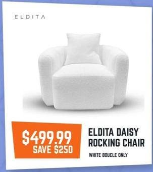Eldita - Daisy Rocking Chair offers at $499.99 in Baby Kingdom