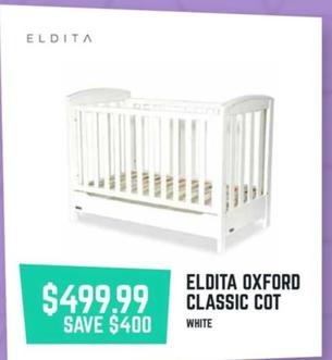 Eldita - Oxford Classic Cot offers at $499.99 in Baby Kingdom