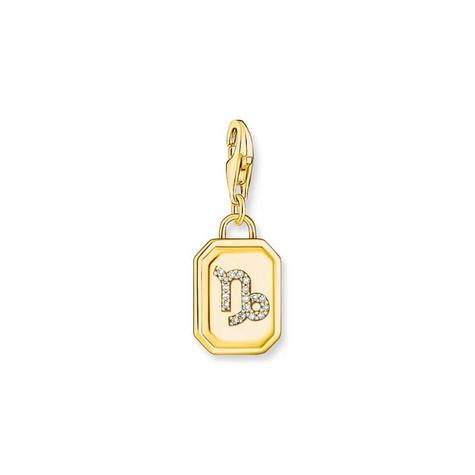 CAPRICORN ZODIAC SIGN GOLD CHARM PENDANT offers at $119 in Thomas Sabo