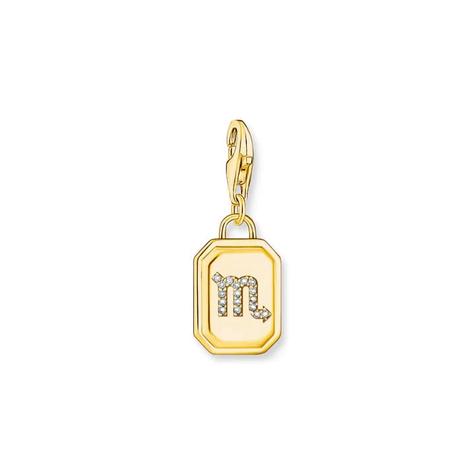 SCORPIO ZODIAC SIGN GOLD CHARM PENDANT offers at $119 in Thomas Sabo