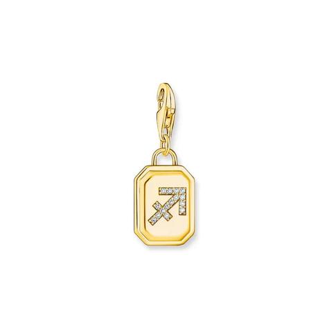 SAGITTARIUS ZODIAC SIGN GOLD CHARM PENDANT offers at $119 in Thomas Sabo