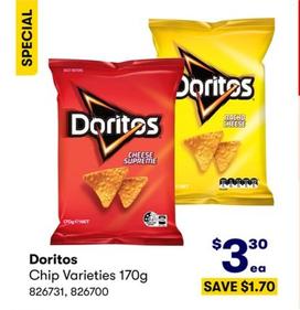 Doritos - Chip Varieties 170g offers at $3.3 in BIG W
