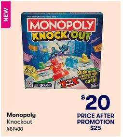 Monopoly - Knockout offers at $20 in BIG W