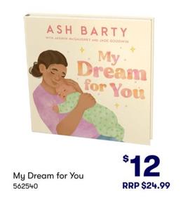 My Dream For You offers at $12 in BIG W