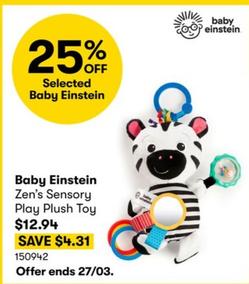 Baby Einstein - Zen’s Sensory Play Plush Toy offers at $12.94 in BIG W