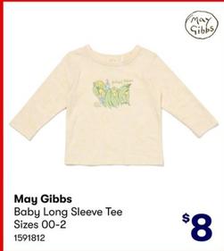 May Gibbs - Baby Long Sleeve Tee Sizes 00-2 offers at $8 in BIG W