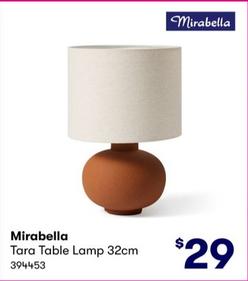 Mirabella - Tara Table Lamp 32cm offers at $29 in BIG W